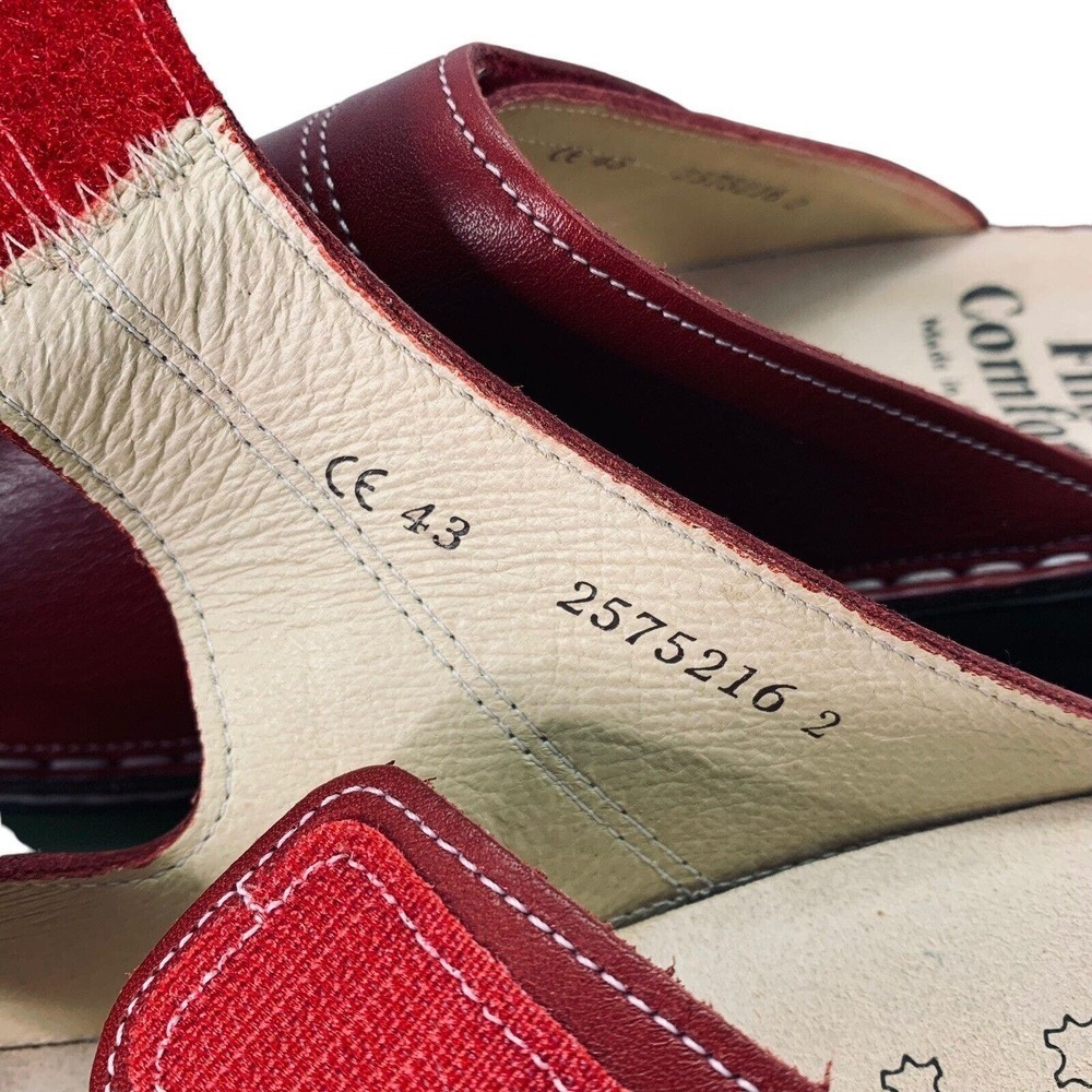 Finn Comfort Sansibar Venezia Red Sandals Womens Size 12 US 43 EU NWOT $225 - Picture 7 of 16